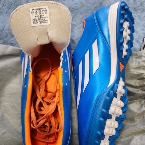 ADIDAS F10 Soccer Futsal  Indoor gym shoes US M 8 New - Picture 2 of 4